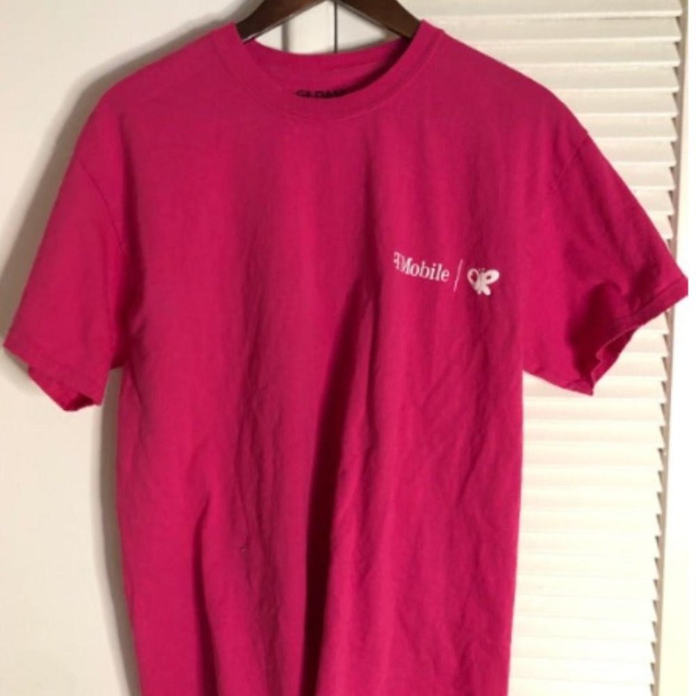 ISO: Olivia Rodrigo Sour Prom event pink t-shirt t-mobile